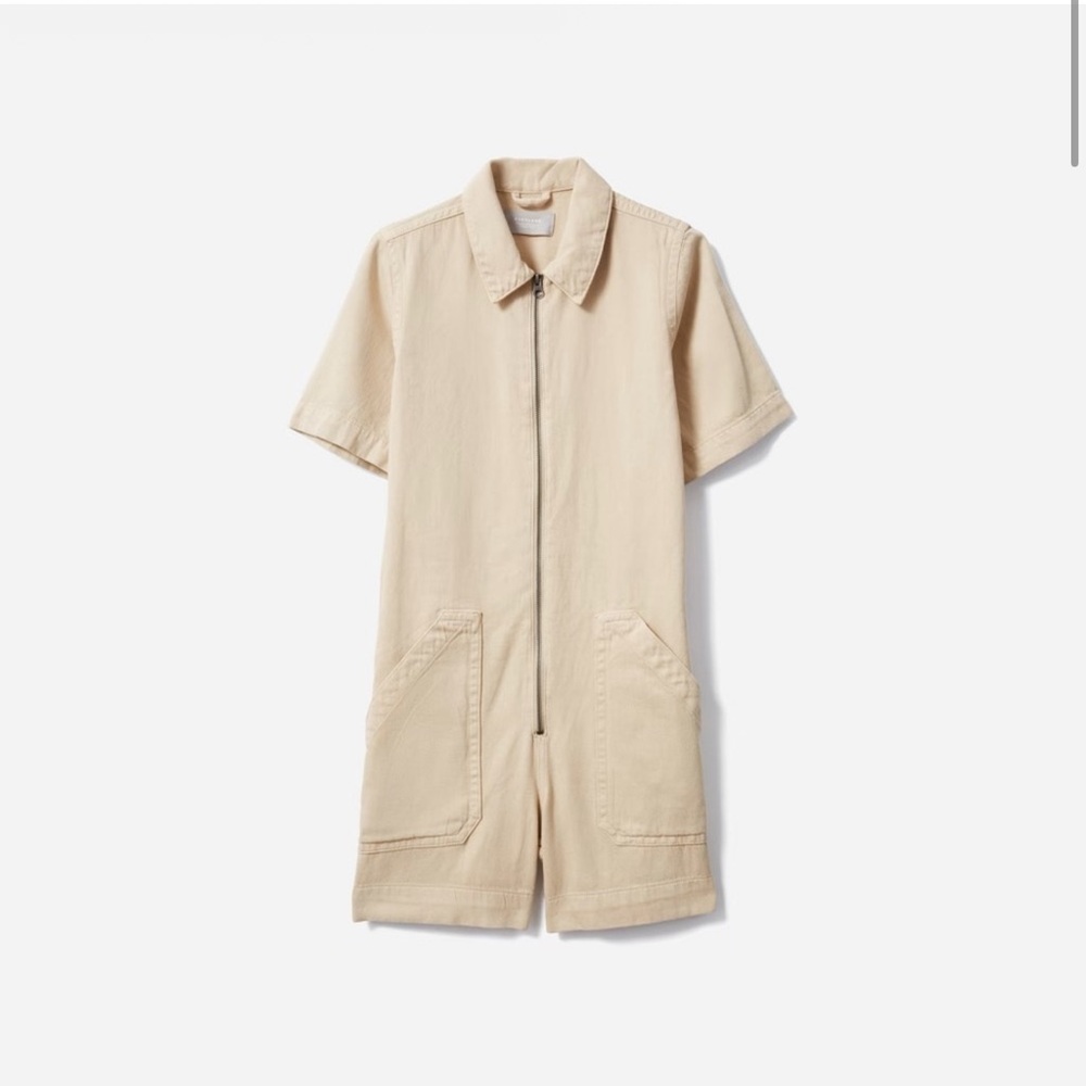 Everlane Tan Denim Coveralls